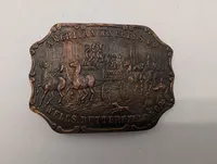 Vintage American Express Co. Wells Butterfield & Co. Stagecoach Belt Buckle