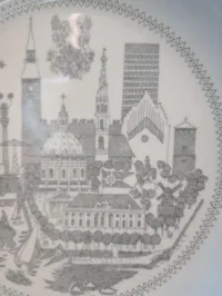 Bing & Grøndahl Copenhagen Porcelæn Vægplatte nr. 4866/325