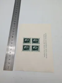 Tysk souvenirark med fire Adolf Hitler frimærker, Deutsches Reich