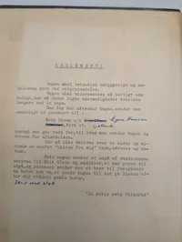 Dansk Vandrebog med Maskinskrevet Reglement og Latinsk Motto GHR 