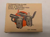 Razzia pistolformet cigaretetui og lighter med original æske