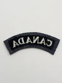 Canadisk militær skulderlap, broderet stofmærke RAF WW2 