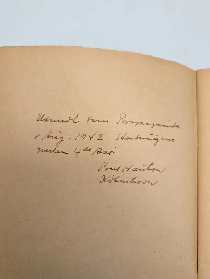Thorvald Knudsen, 'England og Danmark: En historisk Betragtning', 1942 Nazistisk propaganda 