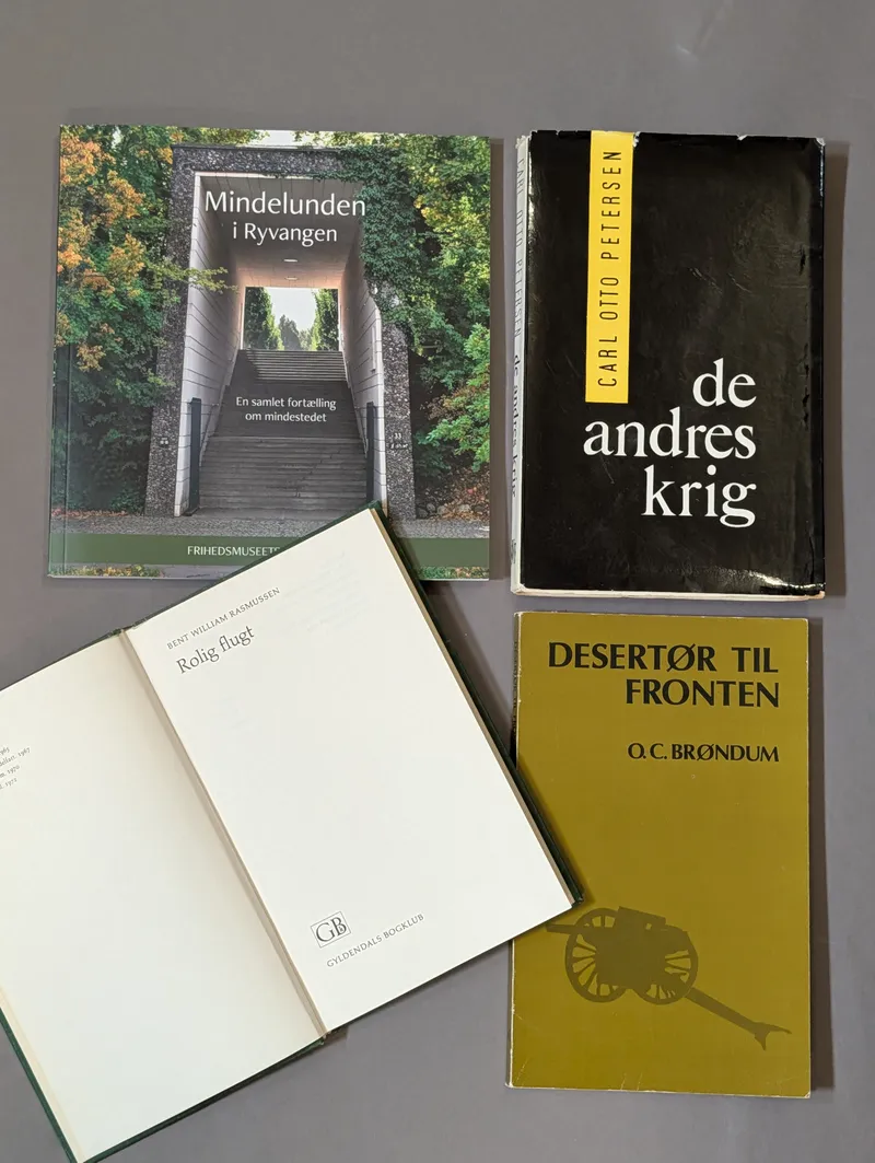 Collection of Four Danish Books on War and History