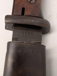 Tysk Mauser K98 Bajonet med tilhørende skede Nummerens 