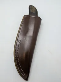 Smith & Wesson Fixed Blade Knife with Leather Sheath and Original Box