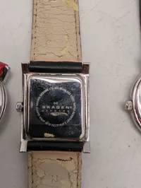Samling af seks Skagen Denmark armbåndsure
