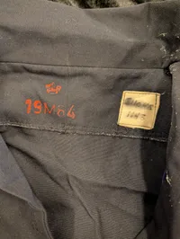 Dansk Søværnet Marineblå Matrostøje med 19M64 Stempel
