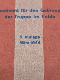 Tysk militær manual, Taschenbuch USA-Heer, 5. udgave, marts 1944