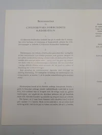 Civilforsvars-Forbundets Hæderstegn, diplomomslag med illustration