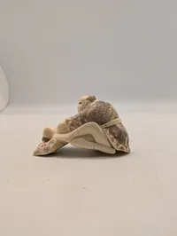 Japansk Shunga Netsuke af Matsuyama, udskåret ben