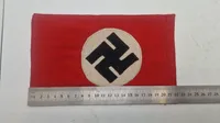 WWII German NSDAP Swastika Tabel flag  — Multi-Piece Construction