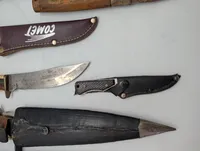 Collection of Eight Vintage Fixed Blade and Folding Knives
