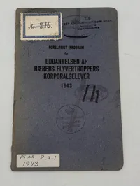 Dansk Militær Uddannelsesprogram 1943 - Hærens Flyvertropper