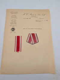 M.W. Mørch & Søn's Eftf. korrespondance og medaljeudkast
