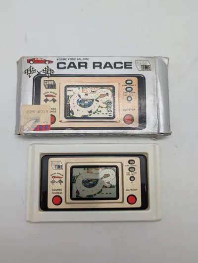 Game & Time Car Race Handheld LCD Electronic Game with Original Box