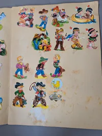 Samling af vintage danske glansbilledalbum og scrapbøger