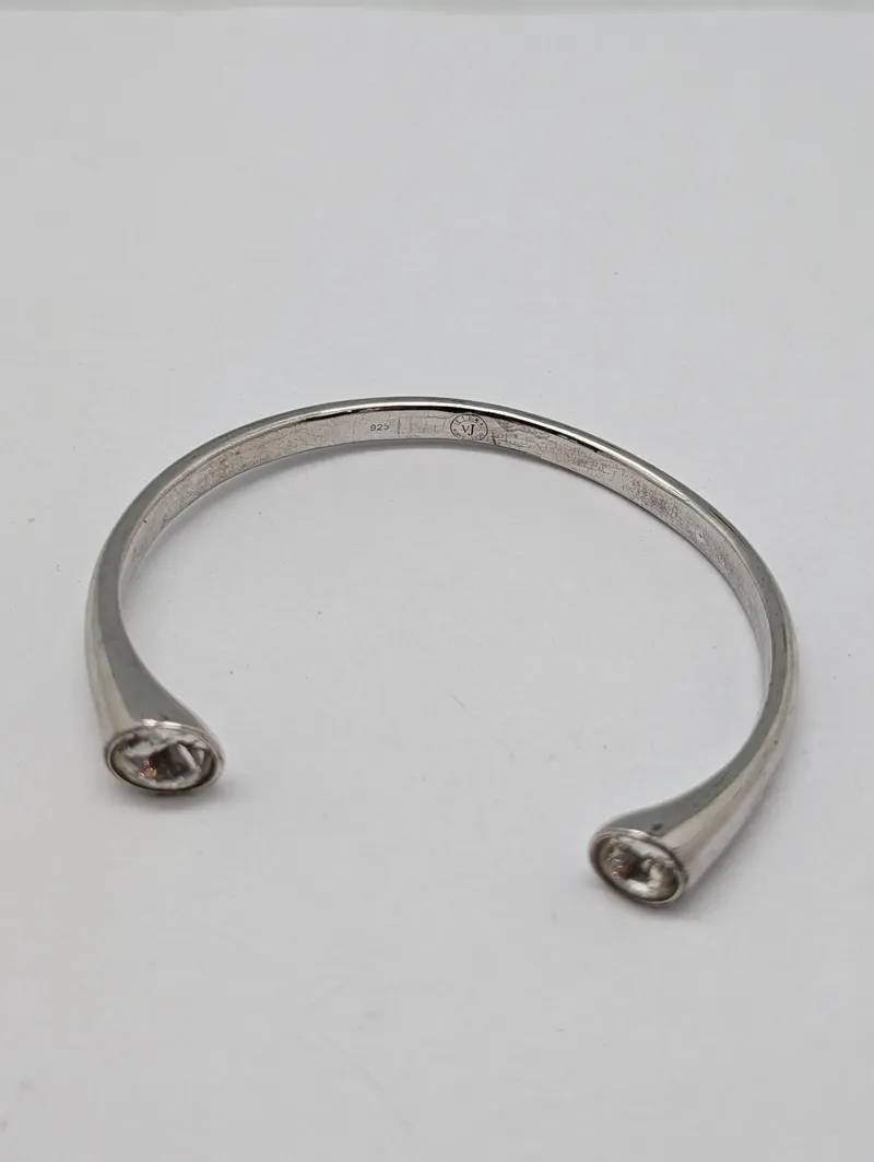 VJ 925 Sterling Sølv Armring med Klare Sten