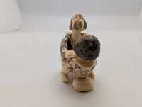 Antik JAPANESE HAND CARVED EROTIC NETSUKE FIGURES EDO / MEIJI PERIODE 
