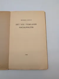 Heinrich Schulz, Det nye Tysklands socialpolitik, hæfte