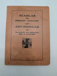 Finsk Lotta Svärd samling med diplomer, medalje og publikationer