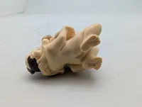 Antik JAPANESE HAND CARVED EROTIC NETSUKE FIGURES EDO / MEIJI PERIODE 