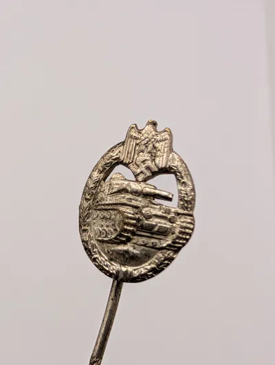 Tysk Panzerkampfabzeichen Miniatur Stickpin