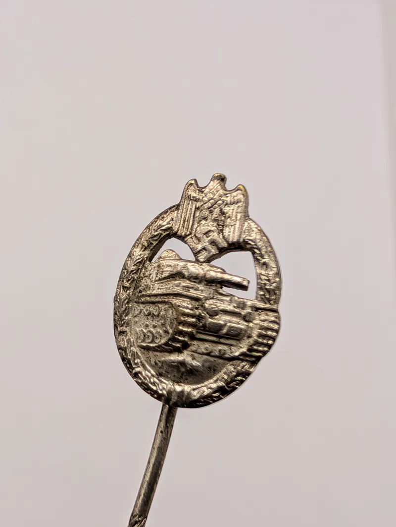 Tysk Panzerkampfabzeichen Miniatur Stickpin
