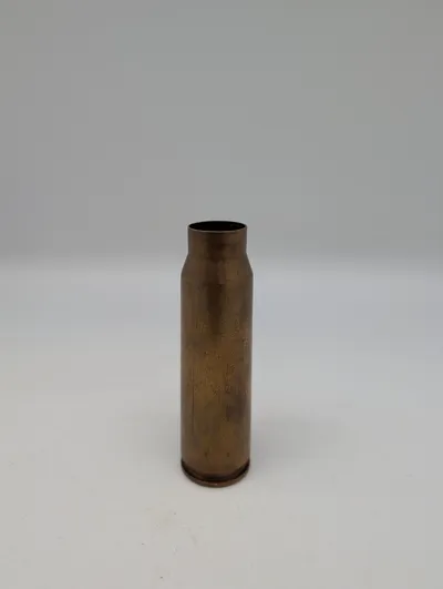 Antik messingpatronhylster, ca. 20 mm kaliber