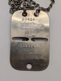 Vintage Danish Military Dog Tag Fra Den Danske Brigade i Sverige WW2
