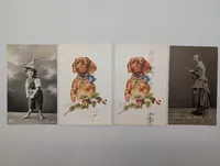 Collection of Four Early 20th Century Antique Postcards
