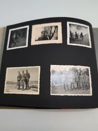 Tysk fotoalbum med portrætter af soldater fra 2. verdenskrig