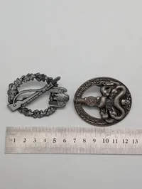 WWII German Anti-Partisan War Badge and Infantry Assault Badge POSTWAR