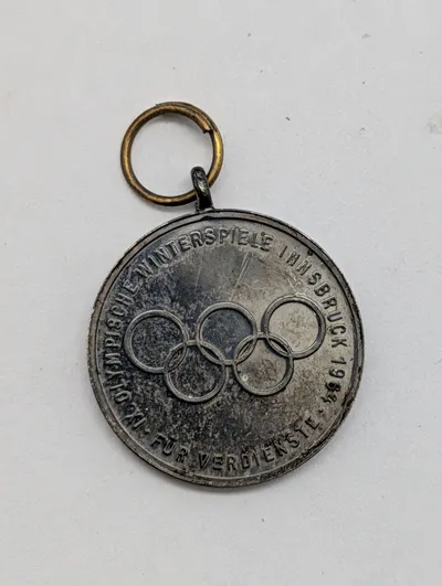 IX Olympiske Vinterlege Innsbruck 1964 Medalje for Fortjeneste miniture 