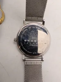 Samling af seks Skagen Denmark armbåndsure