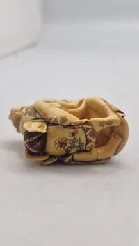 Antik JAPANESE HAND CARVED EROTIC NETSUKE FIGURES EDO / MEIJI PERIODE 