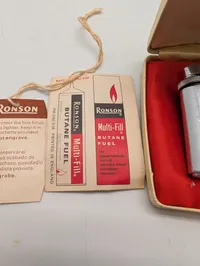 Vintage Ronson Varaflame Butan-Lighter i Original Æske