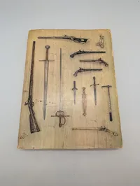 Samling af tre militærhistoriske bøger om våben og militaria
