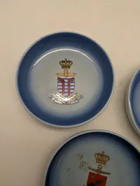 Søholm Keramik, tre små fade med motiver af danske flådefartøjer