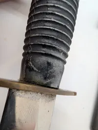 WWII British Fairbairn-Sykes 3rd Pattern Commando Dagger with Scabbard tilhørt Holger Danske modstandsmanden Erling Reck-Magnussen ( “Gustav” fra HD-IIIs 5-mandsråd)
