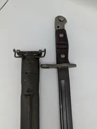 Amerikansk M1917 Bajonet med M1917 Læderskede