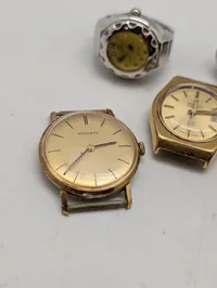 Samling af vintage ure og fingerringsure inkl. Certina og Hoverta