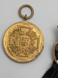 Tysk krigsmindemedalje 1870-1871 og Preussisk veteranemblem