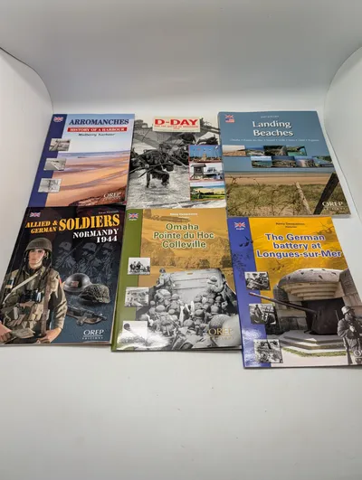 Samling af 6 OREP Editions bøger om D-dag og Normandiet
