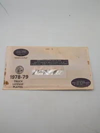 Illinois 1978-79 Lastbil Nummerplader i Original Konvolut