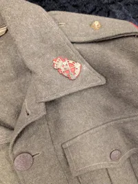 Dansk M44 Battle Dress-jakke i olivengrøn uld