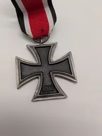 German WWII Iron Cross 2nd Class (EK2) with  Ribbon POSTWAR 