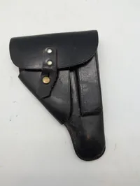 Sort læderhylster til Walther PPK pistol 