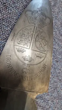 Officers Esponton model 1734 Dronningens Livregiment  givet til Regiments Chef Oberst Ulf Jessen SKAL HENTES I VORDINGBORG ELLER LEVERES EFTER AFTALE 