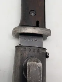 Tysk Mauser K98 Bajonet med Metalskede nummerens 